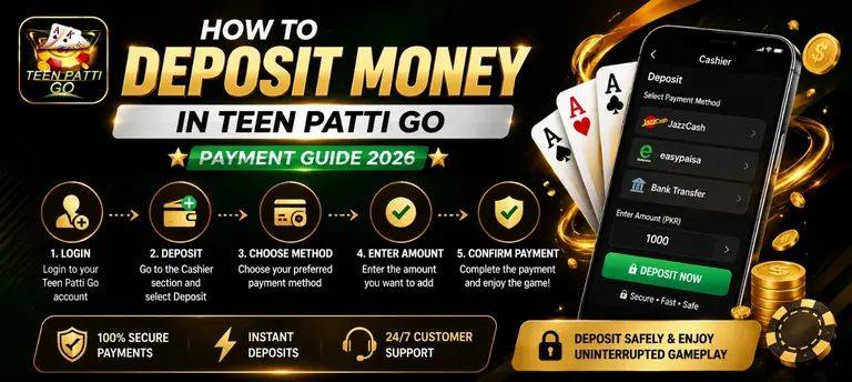 How to deposit money in Teen Patti Go