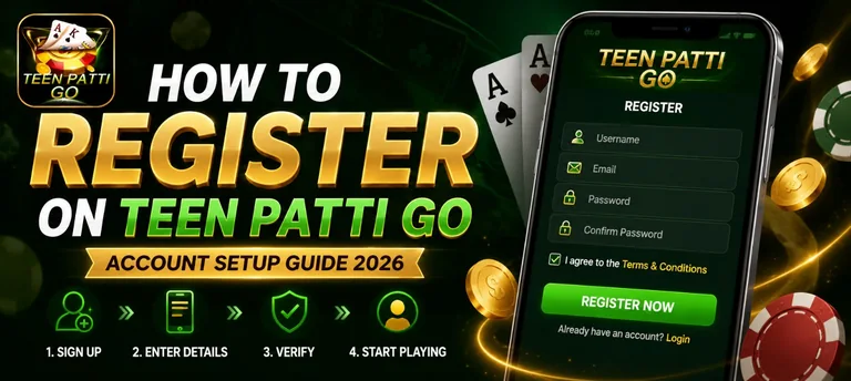 How to register on Teen Patti Go